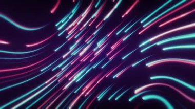 Ekranda parlayan neon ışıklar yayılıyor. Kusursuz döngü.