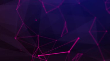 Noktalar ve çizgiler hareketli neon renkleri çokgen boşluk