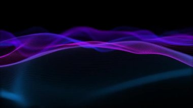 Kusursuz, soyut neon dalgası