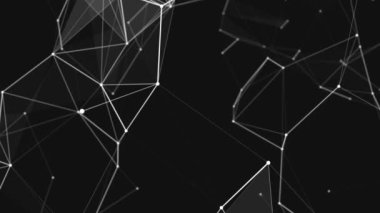 Noktalı ve çizgili siyah ve beyaz çokgen boşluk