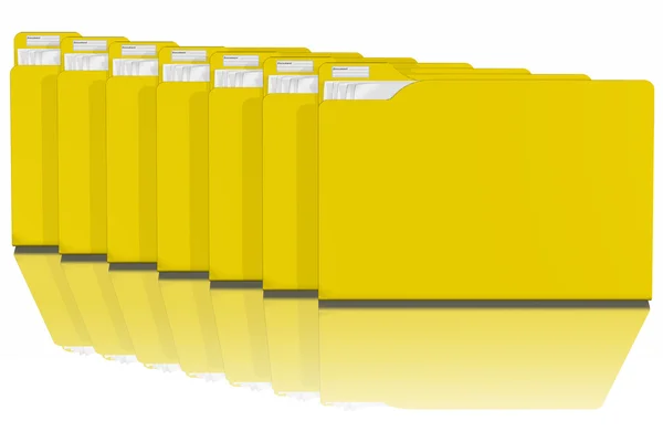 Archive series documents folders — Stock Photo, Image