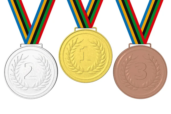 Medals Podium 123 — Stock Photo, Image