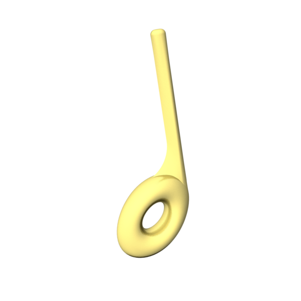 PNG; şeffaf. Şeffaf bir arkaplanda izole edilmiş altın bir müzik notası..