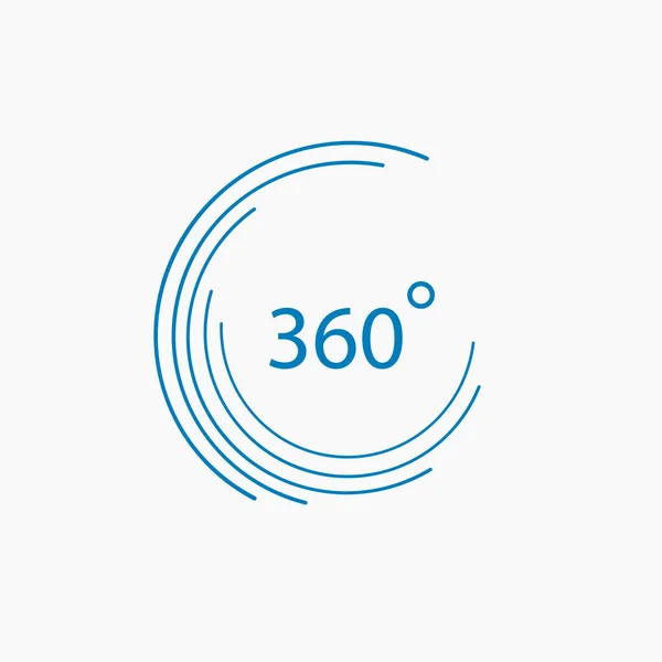 360 Grad Vektorvorlagen Design Eps10 — Stockvektor