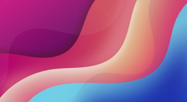 Renkli dalgalı arkaplan duvar kağıdı