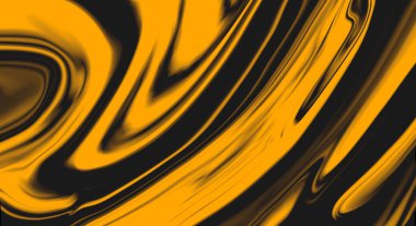 Siyah ve sarı soyut arkaplan duvar kağıdını sıvılaştırır