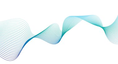 Zarif dalgalı çizgiler afiş arkaplanı