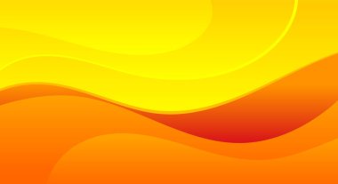 Soyut dalga turuncu ve sarı arkaplan