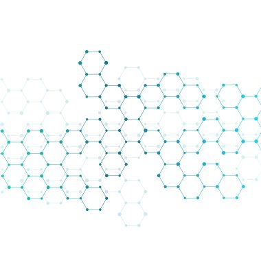 Modern bilim afiş. Dna ve nöronlar molekül yapısı