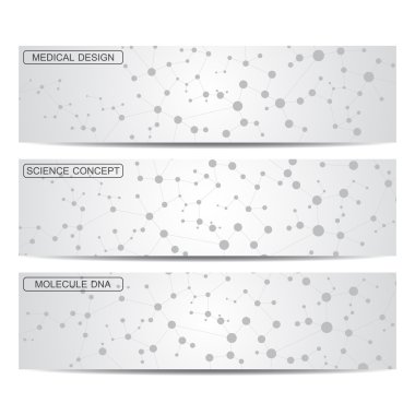 Modern bilim afiş. Dna ve nöronlar molekül yapısı