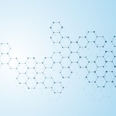 Dna ve nöronlar yapısı molekül. Arka plan. Tıp, bilim, teknoloji. Vektör çizim tasarımınız için