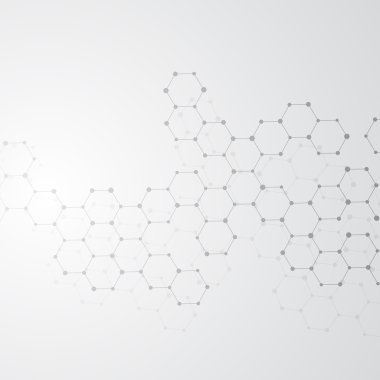 Dna ve nöronlar yapısı molekül. Arka plan. Tıp, bilim, teknoloji. Vektör çizim tasarımınız için