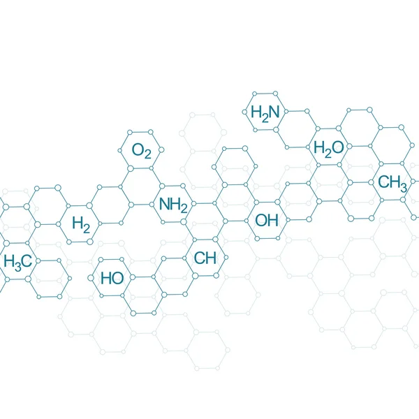 Struktur molekylen Dna och nervceller. Abstrakt bakgrund. Medicin, vetenskap, teknik. Vektor illustration för din design — Stock vektor