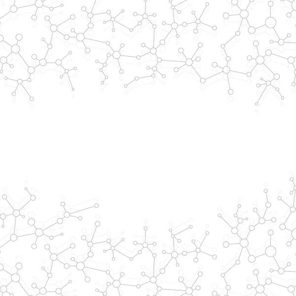 Estructura de la molécula de ADN y neuronas. Fondo abstracto. Medicina, ciencia, tecnología. Ilustración vectorial para su diseño — Archivo Imágenes Vectoriales