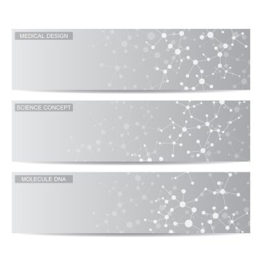 Modern bilim afiş. Dna ve nöronlar molekül yapısı