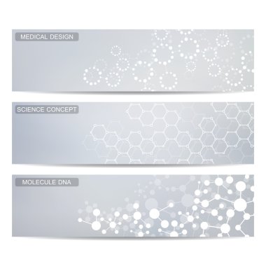Modern bilim afiş. Dna ve nöronlar molekül yapısı
