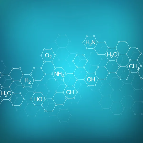 Struktur molekylen Dna och nervceller. Abstrakt bakgrund. Medicin, vetenskap, teknik. Vektor illustration för din design — Stock vektor