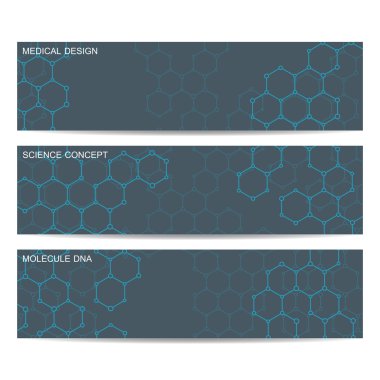 Modern bilim afiş. Dna ve nöronlar molekül yapısı