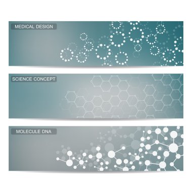 Modern bilim afiş. Dna ve nöronlar molekül yapısı