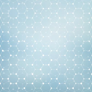 Bağlantı yapısı. Molekülün Dna ve nöronlar. Arka plan. Tıp, bilim teknoloji. Vektör çizim tasarımınız için.