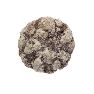 Beyaz arka planda izole edilmiş çikolatalı kurabiyeler