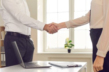 Başarılı işbirliği, iş anlaşması, tokalaşma kavramı