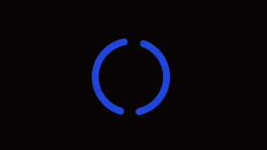 Blue Split Arc Dairesel Yükleme veya Çift Yay Yükleme Spinner Animasyonu
