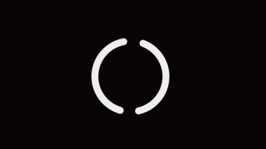 beyaz Böl Yayı Dairesel Yükleme veya Çift Yay Yükleme Spinner Animasyonu