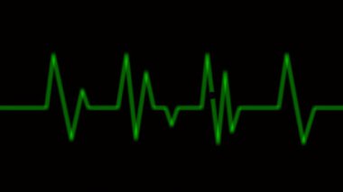 Pürüzsüz Görünürlükte Kalp Atışı Çizgisi Animasyonu