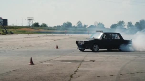 Auto drifting wedstrijden — Stockvideo