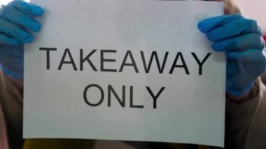 Sadece paket servisi, kafenin girişine dikkat edin.