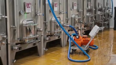 Şarap fabrikasında üretim süreci