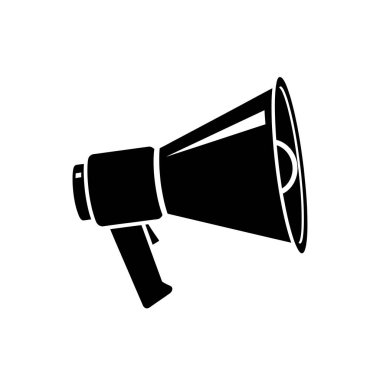 Megafon, megafon, megafon, hoparlör, ses, iletişim, uyarı, protesto, ralli, halka açık adres, vintage, retro, sembol, ikon, nesne, grafik, tasarım, izole edilmiş, gürültü, vo