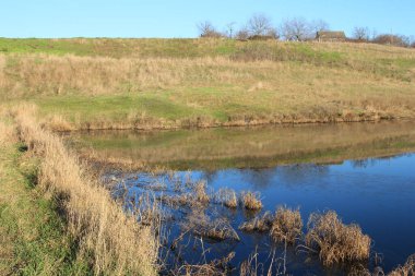 a small river on a sunny day