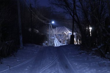 Şehrin gece manzarası