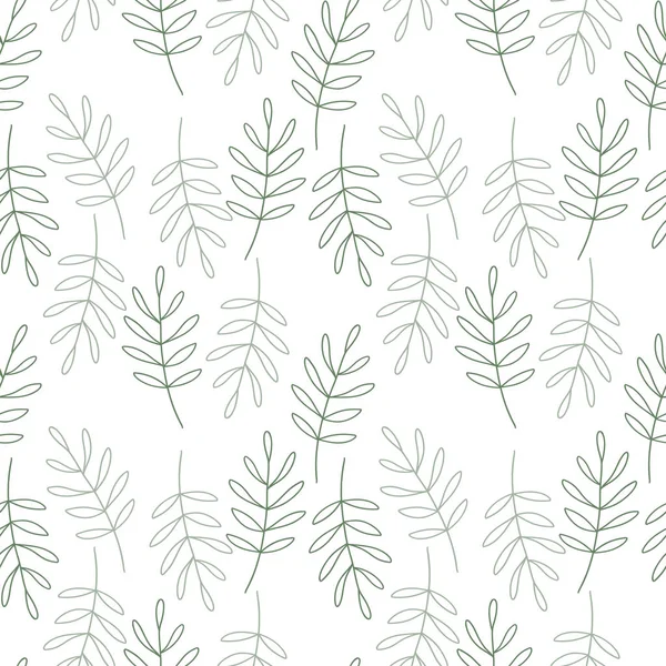 Yapraklı kusursuz desen. Asgari botanik tasarım kumaş, duvar kağıdı, ambalaj kağıdı ve çevre dostu markalar için mükemmel. Hassas yaprak deseni