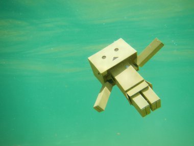 Sualtı atlamadan sonra Yüzme Danbo