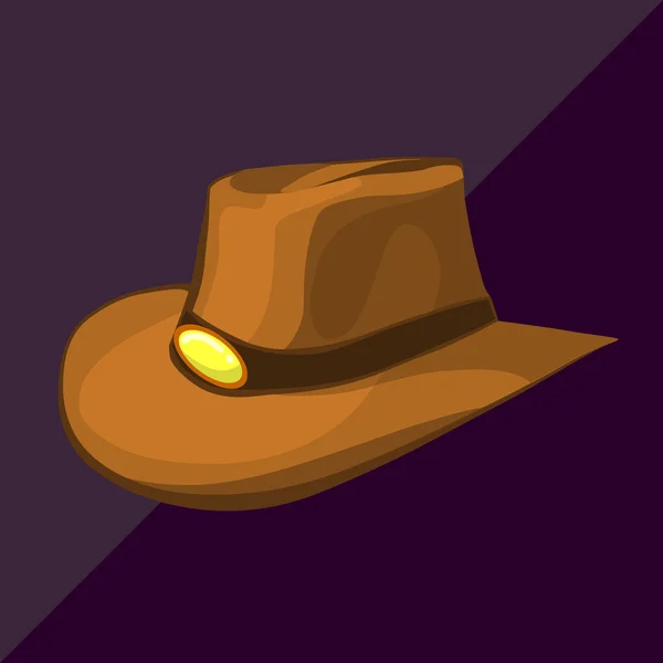 Chapéu de cowboy isométrico — Vetor de Stock