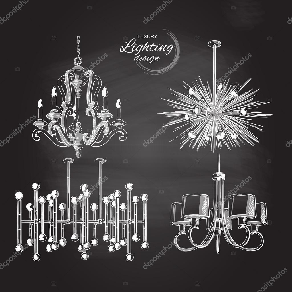 chandelier lamp lighting decor — Stock Vector © Bravoart #124526478 chandelier lamp lighting decor — Stock Vector © Bravoart #124526478