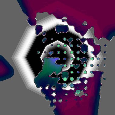 fantezi kaotik renkli fraktal desen. Soyut fraktal şekiller. 3d resimleme arkaplanı veya duvar kağıdı oluşturuluyor