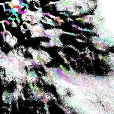 Modern sanat. Renkli çağdaş sanat eserleri. Renkli boya darbeleri. Soyut arkaplanda fırça darbeleri. fırça boyası.