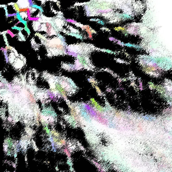 Modern sanat. Renkli çağdaş sanat eserleri. Renkli boya darbeleri. Soyut arkaplanda fırça darbeleri. fırça boyası.