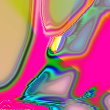 fantezi kaotik renkli fraktal desen. Soyut fraktal şekiller. 3d resimleme arkaplanı veya duvar kağıdı oluşturuluyor