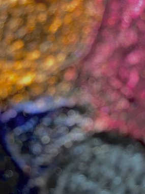 Bokeh tarzında parlak renkli soyutlama