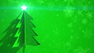 Noel arka plan ağaç iplik ile