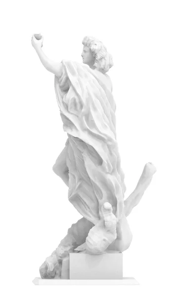 Estatua de un hombre sobre un fondo blanco — Foto de Stock
