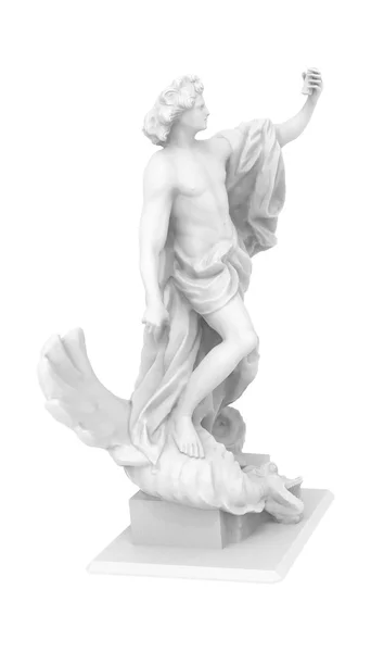 Posąg człowieka na białym tle — Zdjęcie stockowe
