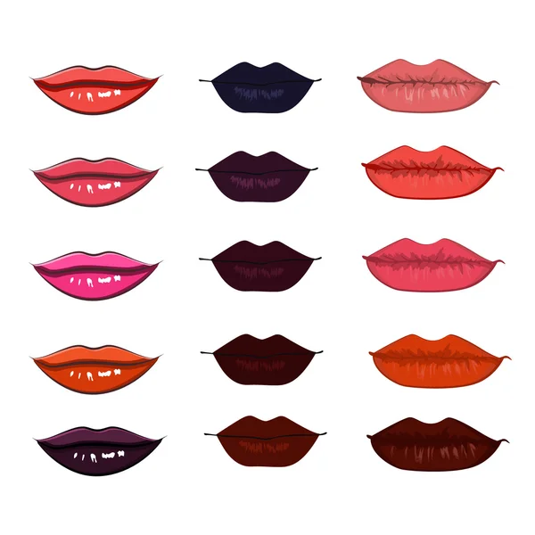 Female lips lipstick — Stock Vector