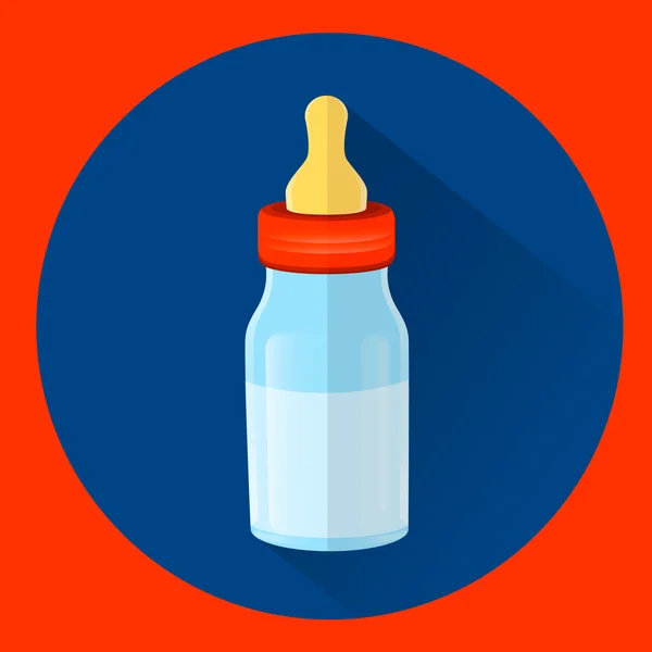 Butelki z mlekiem i smoczka — Wektor stockowy