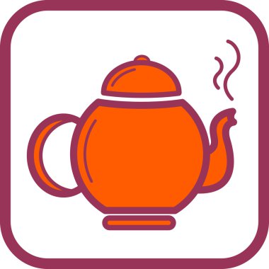 vektör çizim satırı simgesi aşçı kap